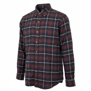 RIDGECUT Toughwear Men's XL Heavy Flannel Shirt Navy Blue Red Plaid